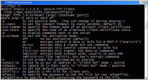 command line Secure FTP client