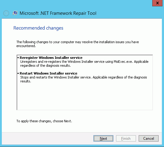 net fw reapir tool